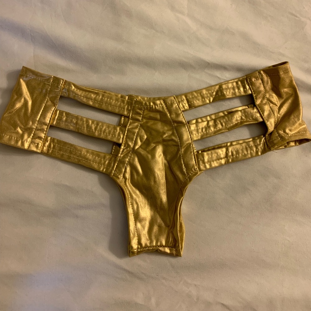 iheartraves gold underwear